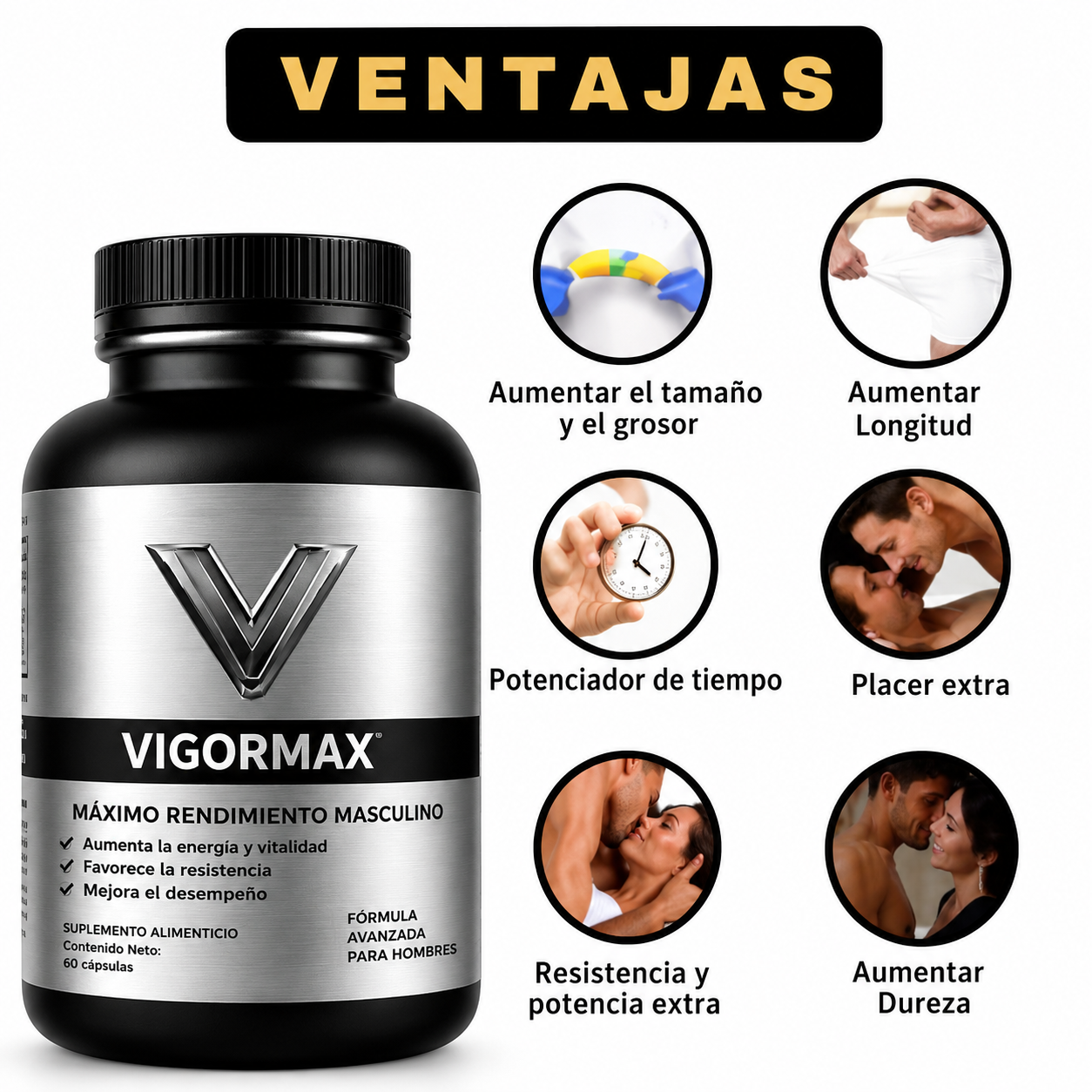 [SÚPER DESCUENTO🔥]Vigor Max - La Vitalidad Y El Bienstar Masculino 💊
